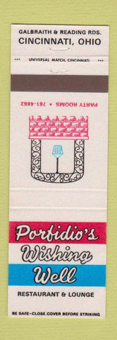 Matchbook Cover - Porfidio's Wishing Well Cincinnati OH