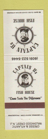 Matchbook Cover - Captain D's Fish House Wildwood Crest NJ