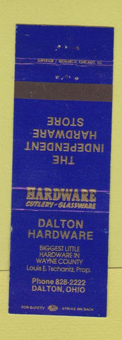 Matchbook Cover - Dalton Hardware Dalton OH WORN