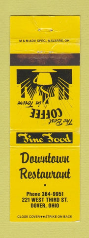 Matchbook Cover - Downtown Restaurant Dover OH