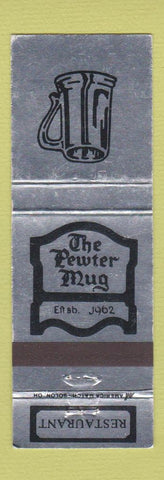 Matchbook Cover - The Pewter Mug Restaurant Cleveland Akron Mentor OH