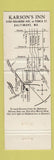 Matchbook Cover - Karson's Inn Baltimore MD