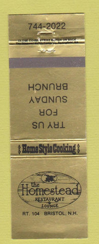 Matchbook Cover - Homestead Restaurant Bristol NH