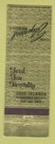 Matchbook Cover - Edgewood Resort Alexandria Bay NY