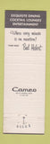 Matchbook Cover - Edgewood Resort Alexandria Bay NY