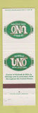Matchbook Cover - Ike Sewell's Uno Pizza Chicago IL