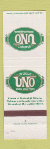 Matchbook Cover - Ike Sewell's Uno Pizza Chicago IL