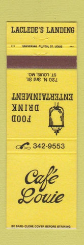 Matchbook Cover - Cafe Louie Laclede's Landing St Louis MO