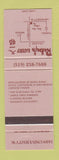 Matchbook Cover - Ruby's Eatery Dresden ON