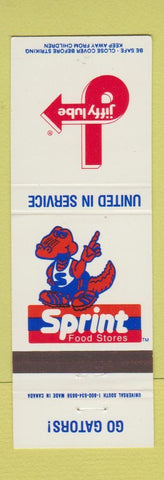 Matchbook Cover - Jiffy Lube Oil Changes Florida Gators