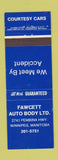 Matchbook Cover - Fawcett Auto Body Winnipeg MB