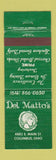 Matchbook Cover - Del Matto's Restaurant Columbus OH