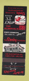 Matchbook Cover - Derby Tavern football Hamilton ON WEAR