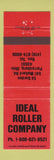 Matchbook Cover - Ideal Roller Company Perrysburg OH