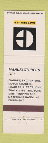 Matchbook Cover - Caterpillar Tractors