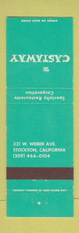 Matchbook Cover - The Castaway Stockton CA