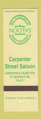Matchbook Cover - Carpenter Street Saloon ST Michaels MD