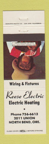 Matchbook Cover - Reese Electric North Bend OR