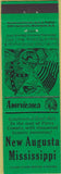 Matchbook Cover - Perkins Americana Civil War New Augusta MS Green