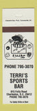 Matchbook Cover - Terri's Sports Bar Charleston SC