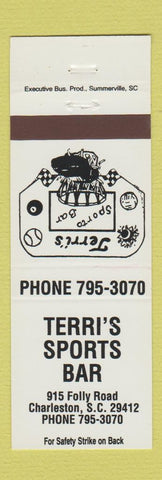 Matchbook Cover - Terri's Sports Bar Charleston SC