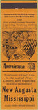 Matchbook Cover - Perkins Americana Civil War New Augusta MS Orange