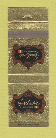 Matchbook Cover - Garibaldi Ristorante Tysons Corner VA