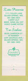 Matchbook Cover - Tre Scalini Italian Restuarnat pizza Silver Spring MD