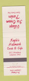 Matchbook Cover - Village Ice Cream Parlor Lebanon OH