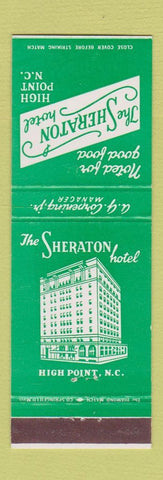 Matchbook Cover - Sheraton Hotel High Point NC