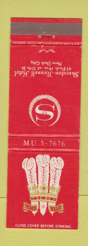 Matchbook Cover - Sheraton Russell Hotel New York City