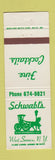Matchbook Cover - Schwabl's Bar? West Seneca NY