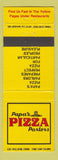 Matchbook Cover - Papa's Pizza