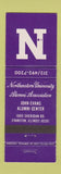 Matchbook Cover - Northwestern University Alumni Association Evanston IL