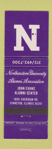 Matchbook Cover - Northwestern University Alumni Association Evanston IL