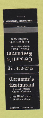 Matchbook Cover - Cervante's Restaurant Guilford CT