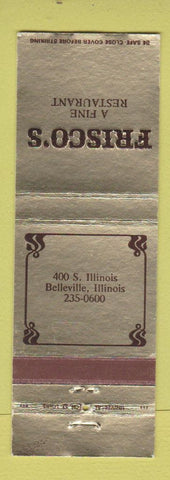 Matchbook Cover - Frisco's Restaurant Belleville IL