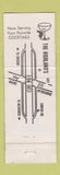 Matchbook Cover - Highland's Restaurant Sturtevant WI TEAL