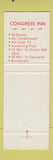 Matchbook Cover - Congress Inn Nashville TN