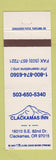 Matchbook Cover - Clackamas Inn OR