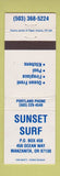 Matchbook Cover - Sunset Surf Manzanita OR WEAR