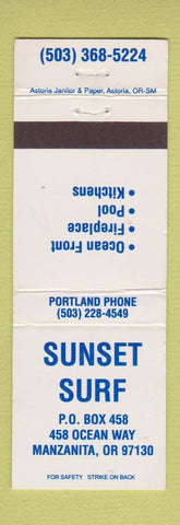 Matchbook Cover - Sunset Surf Manzanita OR WEAR