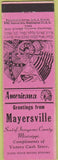 Matchbook Cover - Perkins Americana Civil War Mayersville MS Pink