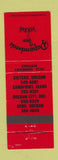 Matchbook Cover - Papandrea's Pizza Bend Sandpoint Sisters Oregon City OR