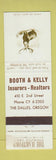 Matchbook Cover - Hartford Insurance The Dalles OR WEAR