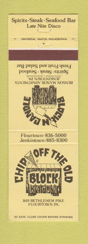 Matchbook Cover - Chip Off the Old Block Fourtown PA