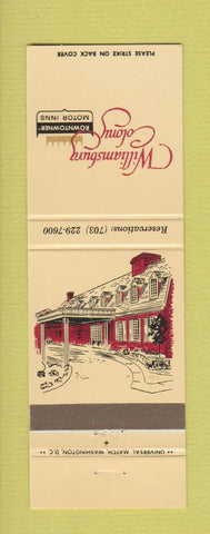 Matchbook Cover - Williamsburg Colony VA