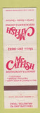 Matchbook Cover - Mr Catfish Restaurant Arlington TX WORN
