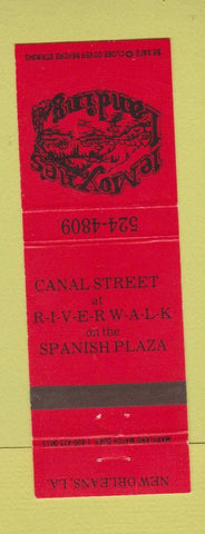 Matchbook Cover - Le Moyne's Landing New Orleans LA