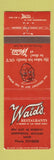 Matchbook Cover - Waid's Restaurants Independence MO WEAR